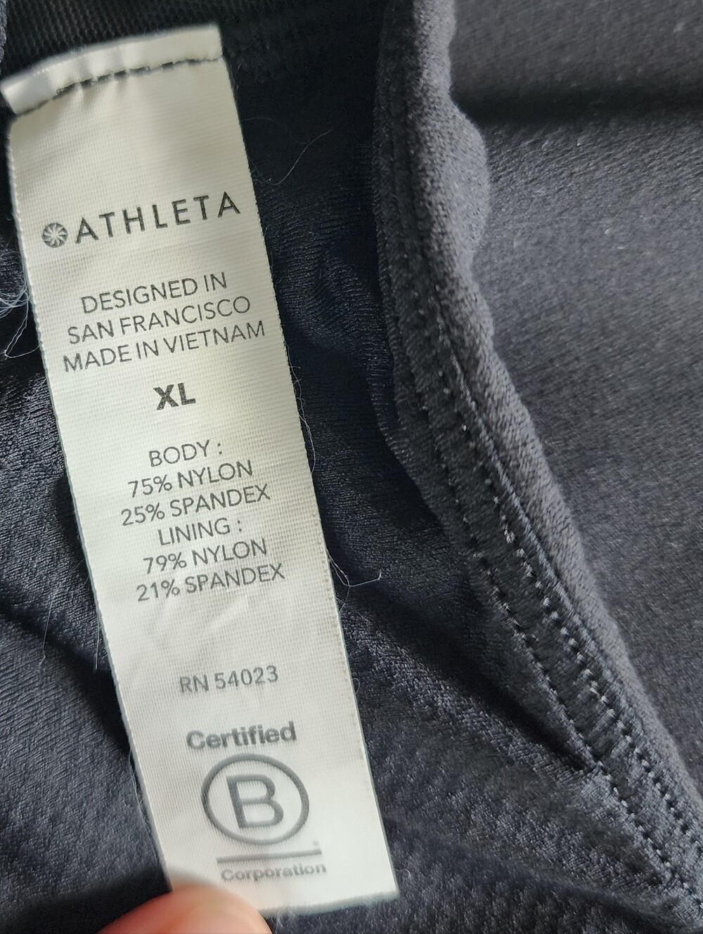 Athleta Longline Warrior Cross Back Sports Bra Black Size XL - Picture 13 of 15